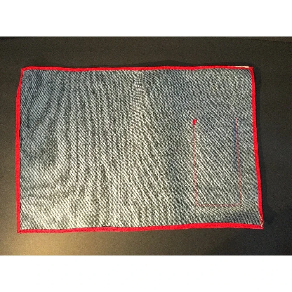 8 Denim Placements W/ Napkins Cowboy Western Rockabilly Bandana Country - Picture 5 of 5